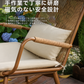 屋外ガーデン用 ラタン調ロッキングラウンジチェア｜昼寝・リラックス対応